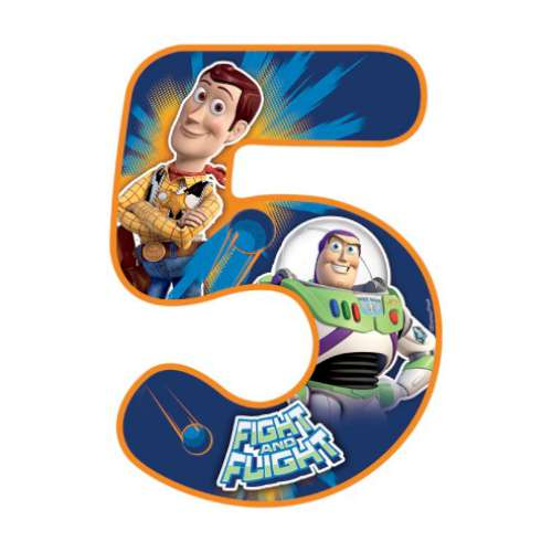 Toy Story Number 5 Edible Icing Image - Click Image to Close
